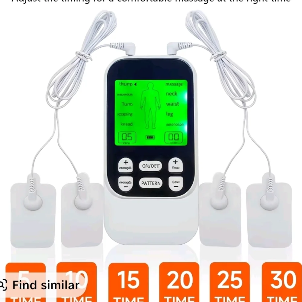Electronic Muscle Stimulator with LCD Display. Muscle MASSAGER